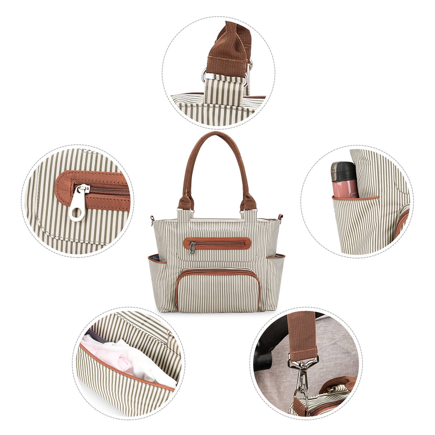 Polyester portable diaper tote bag set 15
